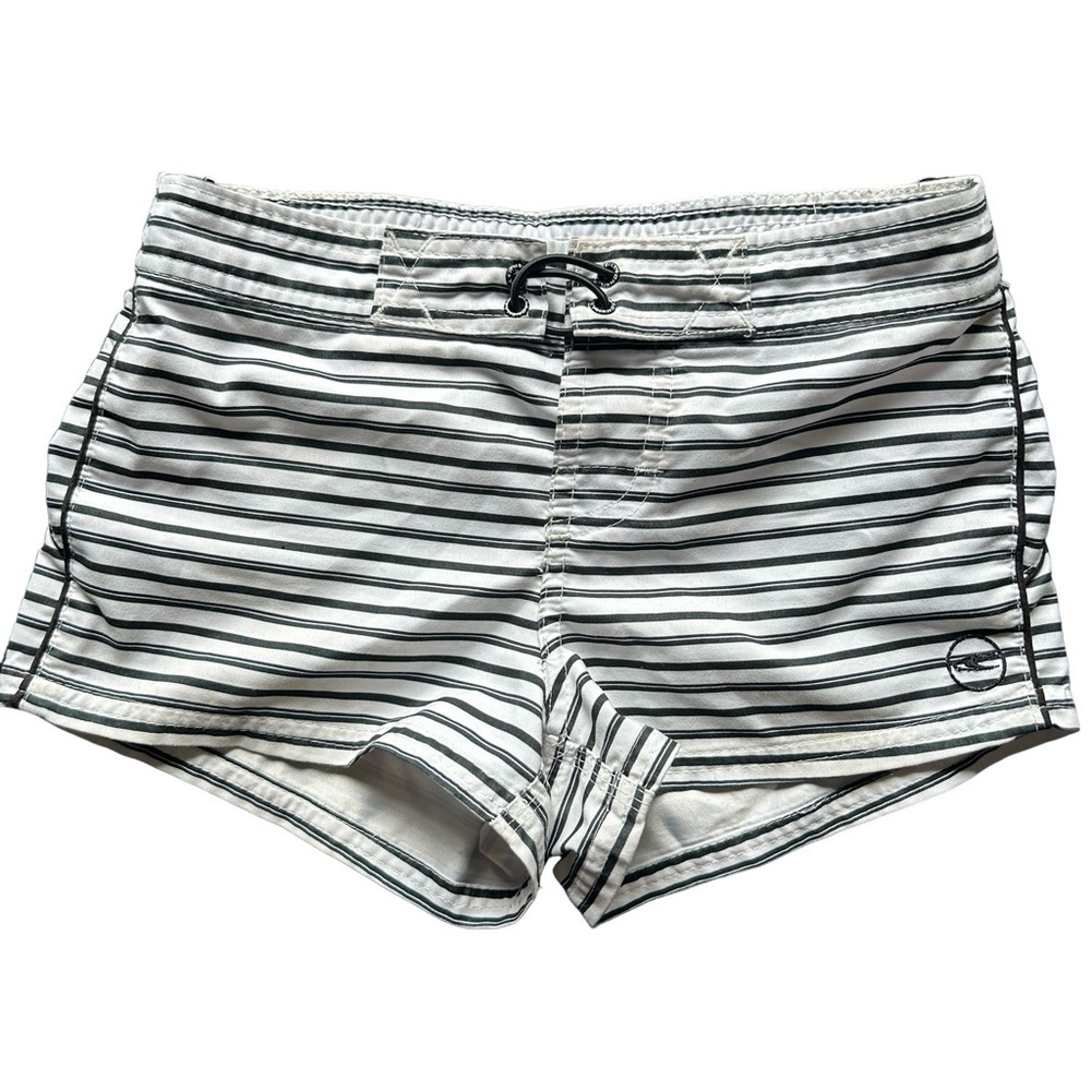 O’Neill Striped Black & White Board Shorts kids